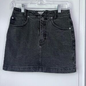 WE THE FREE She’s all That Black Denim Mini Skirt - Size 24